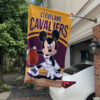 Cleveland Cavaliers x Mickey Basketball Flag, NBA Premium Flag