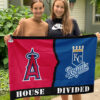 Angels vs Royals House Divided Flag, MLB House Divided Flag