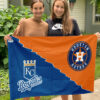 Astros vs Royals House Divided Flag, MLB House Divided Flag