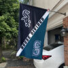 White Sox vs Mariners House Divided Flag, MLB House Divided Flag