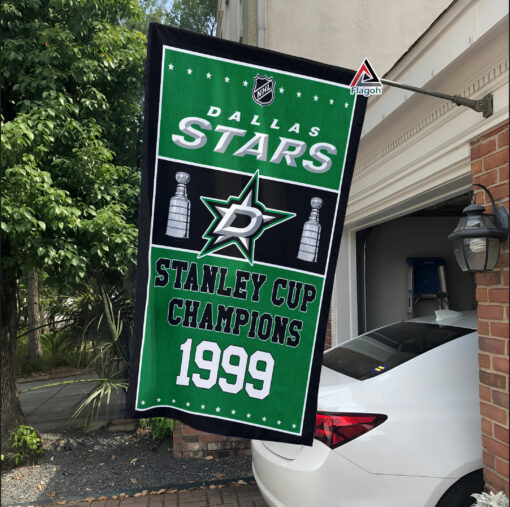 Dallas Stars Stanley Cup Champions Flag, Dallas Stars Stanley Cup Flag, NHL Premium Flag