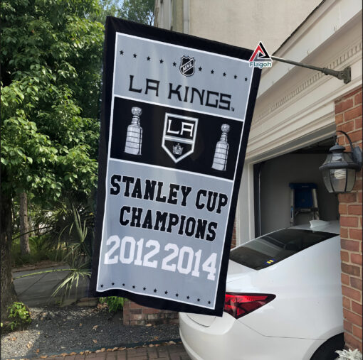 Los Angeles Kings Stanley Cup Champions Flag, Kings Stanley Cup Flag, NHL Premium Flag