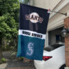 Giants vs Mariners House Divided Flag, MLB House Divided Flag