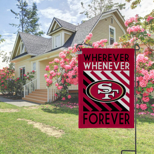 San Francisco 49ers Forever Fan Flag, NFL Sport Fans Outdoor Flag