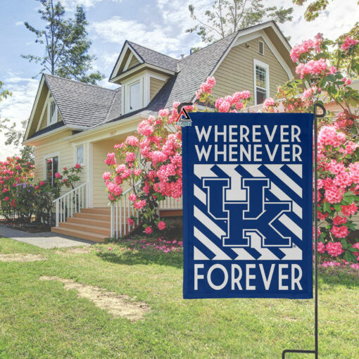 Lids Kentucky Wildcats Forever Fan Flag, NCAA Sport Fans Outdoor Flag