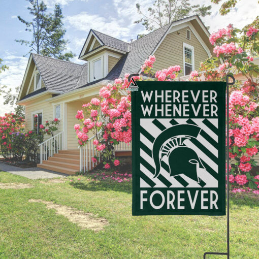 Michigan State Spartans Forever Fan Flag, NCAA Sport Fans Outdoor Flag