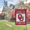 Oklahoma Sooners Forever Fan Flag, NCAA Sport Fans Outdoor Flag