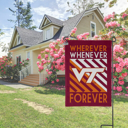 Virginia Tech Hokies Forever Fan Flag, NCAA Sport Fans Outdoor Flag