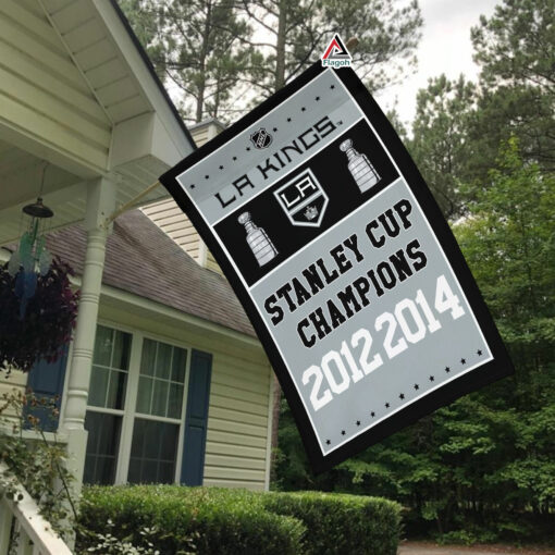 Los Angeles Kings Stanley Cup Champions Flag, Kings Stanley Cup Flag, NHL Premium Flag