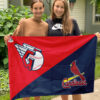 Guardians vs Cardinals House Divided Flag, MLB House Divided Flag