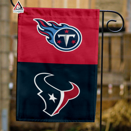 Titans vs Texans House Divided Flag, NFL House Divided Flag