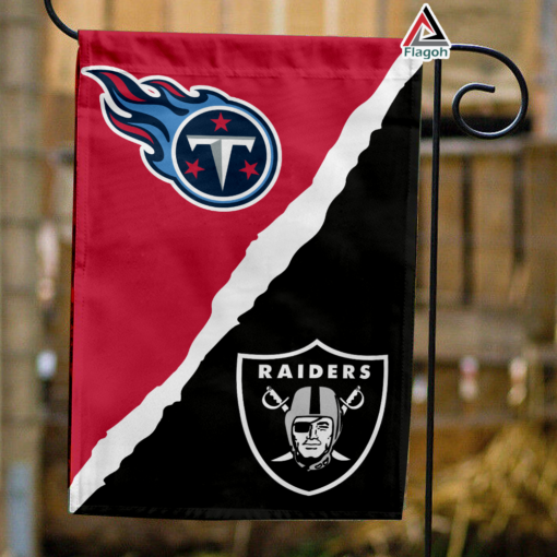 Titans vs Raiders House Divided Flag, NFL House Divided Flag