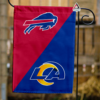 Buffalo Bills vs Los Angeles Rams House Divided Flag, NFL House Divided Flag