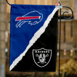 Bills vs Raiders House Divided Flag, NFL House Divided Flag
