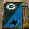 Green Bay Packers vs Carolina Panthers House Divided Flag, NFL House Divided Flag