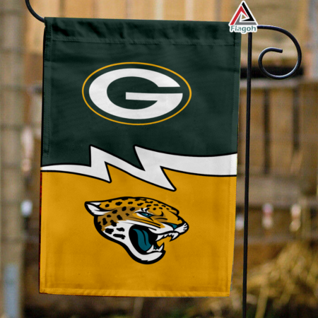 Packers vs Jaguars House Divided Flag, NFL House Divided Flag