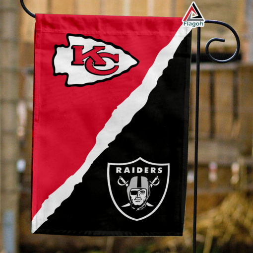 Chiefs vs Raiders House Divided Flag, NFL House Divided Flag