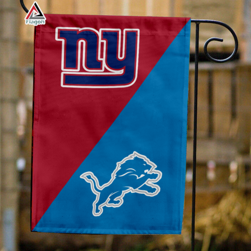 Giants vs Lions House Divided Flag, NFL House Divided Flag