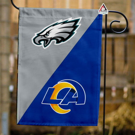 Eagles vs Rams House Divided Flag, NFL House Divided Flag