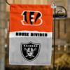 Cincinnati Bengals vs Las Vegas Raiders House Divided Flag, NFL House Divided Flag
