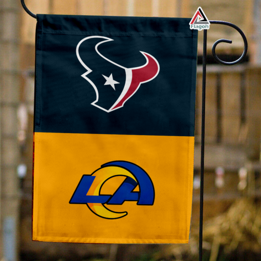 Texans vs Rams House Divided Flag, NFL House Divided Flag