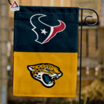 Texans vs Jaguars House Divided Flag, NFL House Divided Flag