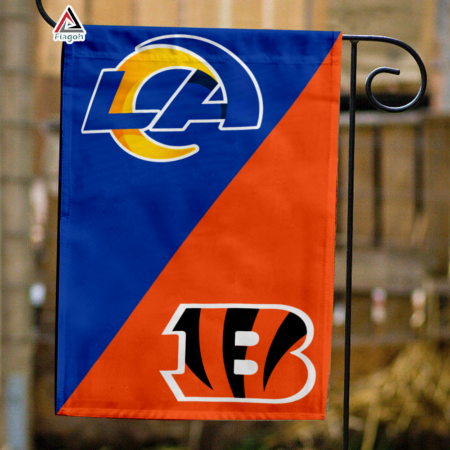 Rams vs Bengals House Divided Flag, NFL House Divided Flag