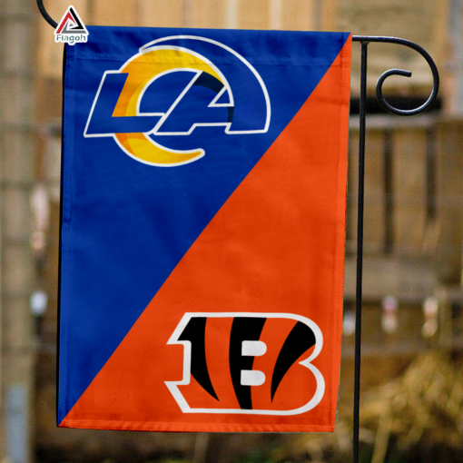 Rams vs Bengals House Divided Flag, NFL House Divided Flag