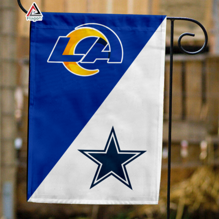 Rams vs Cowboys House Divided Flag, NFL House Divided Flag