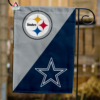Pittsburgh Steelers vs Dallas Cowboys House Divided Flag, NFL House Divided Flag