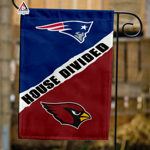 Patriots vs Cardinals House Divided Flag, NFL House Divided Flag