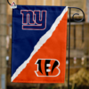 New York Giants vs Cincinnati Bengals House Divided Flag, NFL House Divided Flag