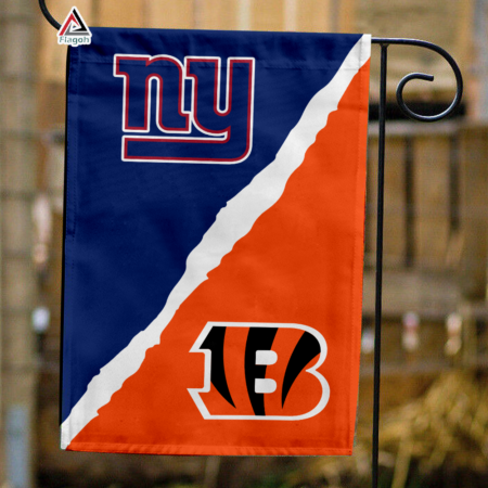 Giants vs Bengals House Divided Flag, NFL House Divided Flag