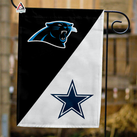 Panthers vs Cowboys House Divided Flag, NFL House Divided Flag