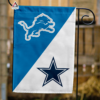 Detroit Lions vs Dallas Cowboys House Divided Flag, NFL House Divided Flag