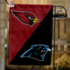 Arizona Cardinals vs Carolina Panthers House Divided Flag, NFL House Divided Flag