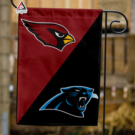 Cardinals vs Panthers House Divided Flag, NFL House Divided Flag