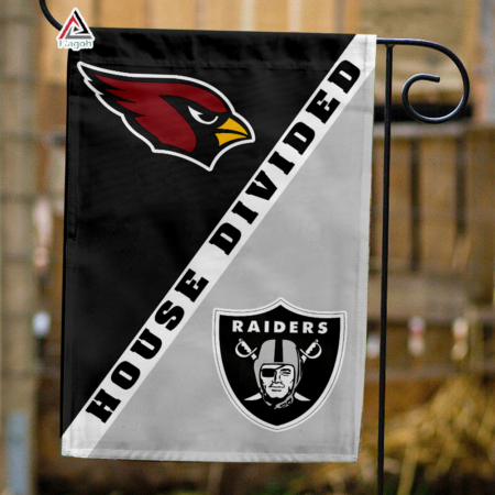 Cardinals vs Raiders House Divided Flag, NFL House Divided Flag