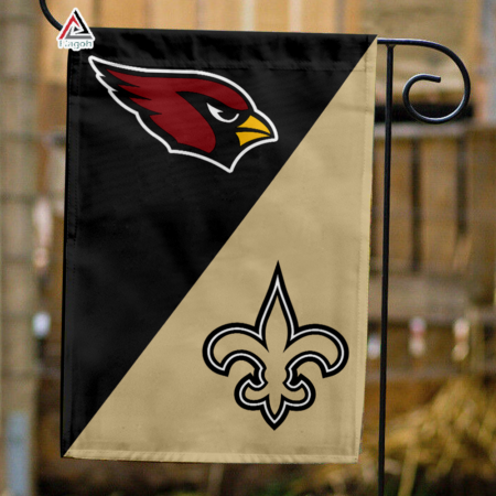 Cardinals vs Saints House Divided Flag, NFL House Divided Flag