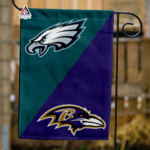 Eagles vs Ravens House Divided Flag, NFL House Divided Flag