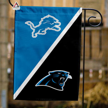 Lions vs Panthers House Divided Flag, NFL House Divided Flag