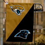 Jaguars vs Panthers House Divided Flag, NFL House Divided Flag