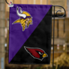 Minnesota Vikings vs Arizona Cardinals House Divided Flag, NFL House Divided Flag