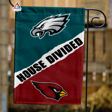 Eagles vs Cardinals House Divided Flag, NFL House Divided Flag