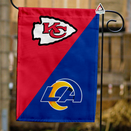Chiefs vs Rams House Divided Flag, NFL House Divided Flag