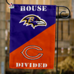 Ravens vs Bears House Divided Flag, NFL House Divided Flag