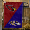 Baltimore Ravens vs Arizona Cardinals House Divided Flag, NFL House Divided Flag