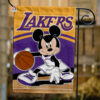 Los Angeles Lakers x Mickey Basketball Flag, NBA Premium Flag