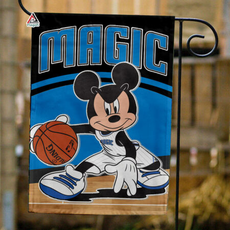 Orlando Magic x Mickey Basketball Flag, NBA Premium Flag