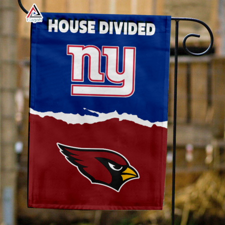 Giants vs Cardinals House Divided Flag, NFL House Divided Flag